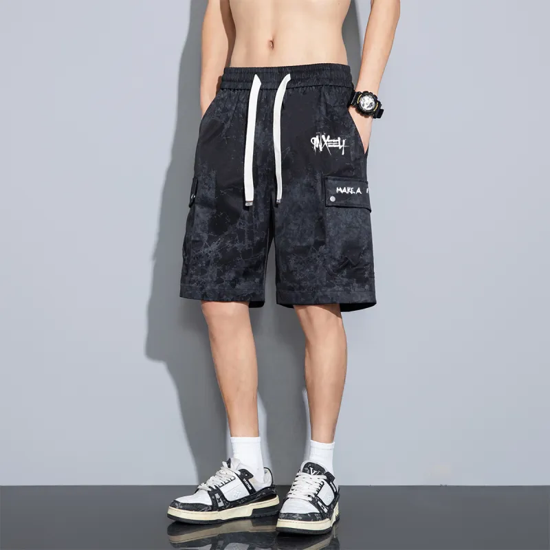 Qnxeey Cargo Shorts Unisex-5