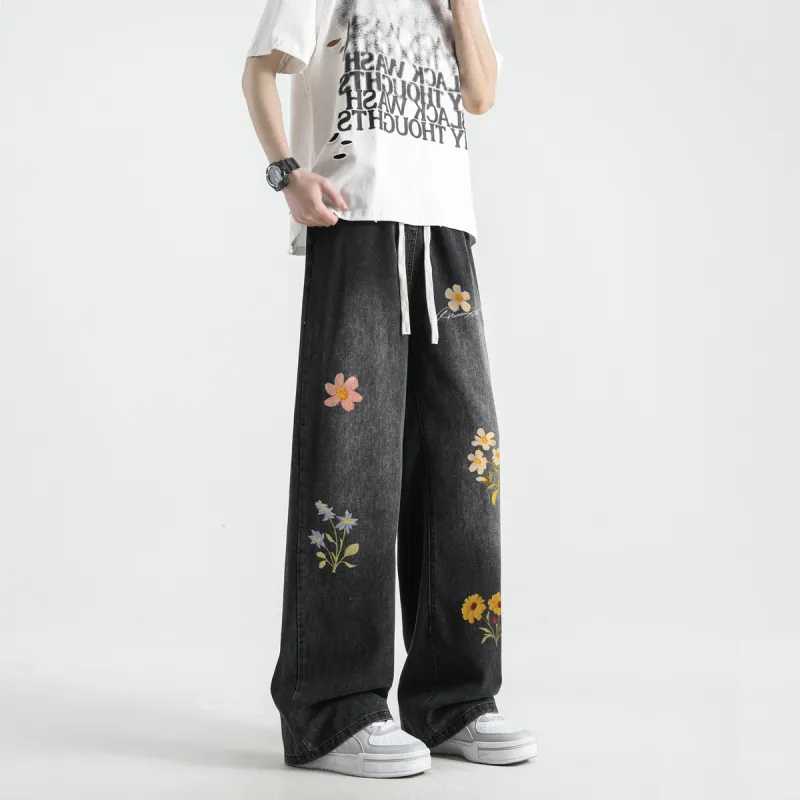 Qnxeey Jeans Unisex-3