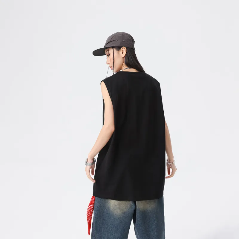 Qnxeey Tank Tops Unisex-5