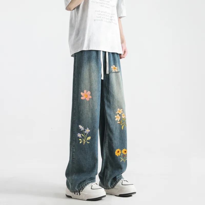 Qnxeey Jeans Unisex-8