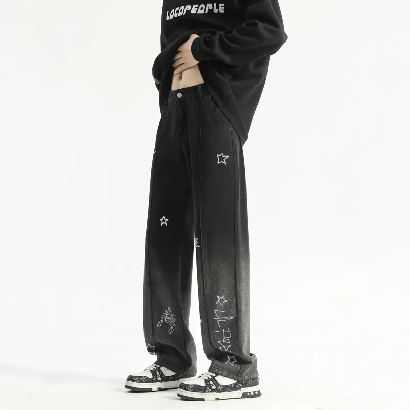 Qnxeey Jeans Unisex-4