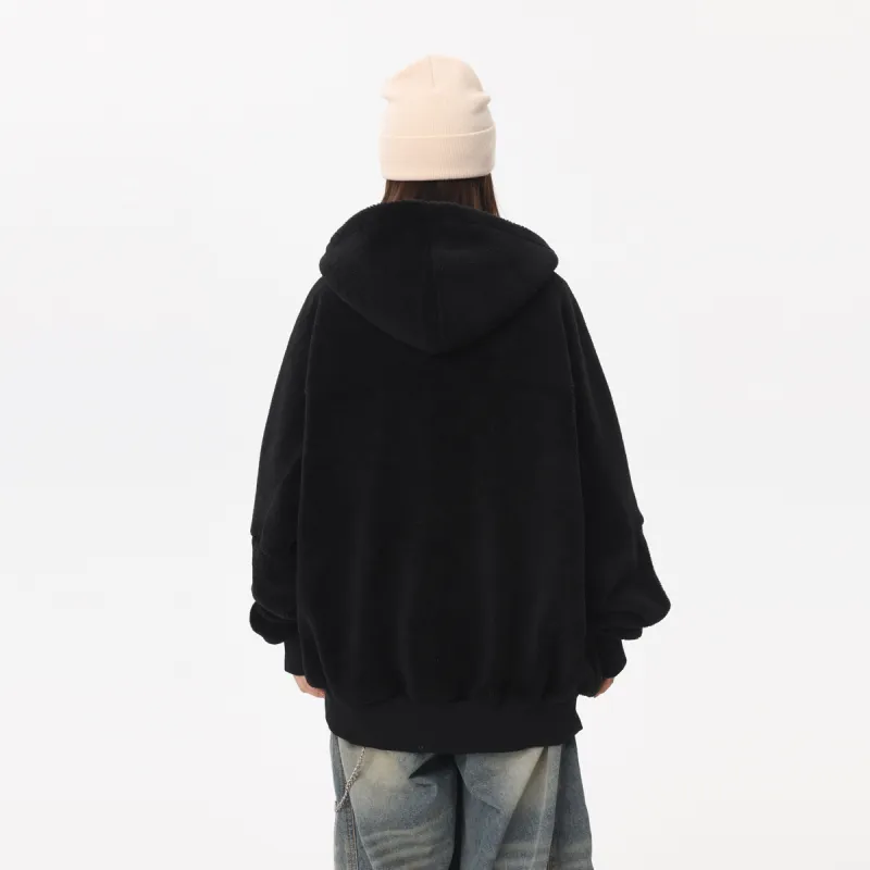 Qnxeey Velvet Jackets Unisex-5