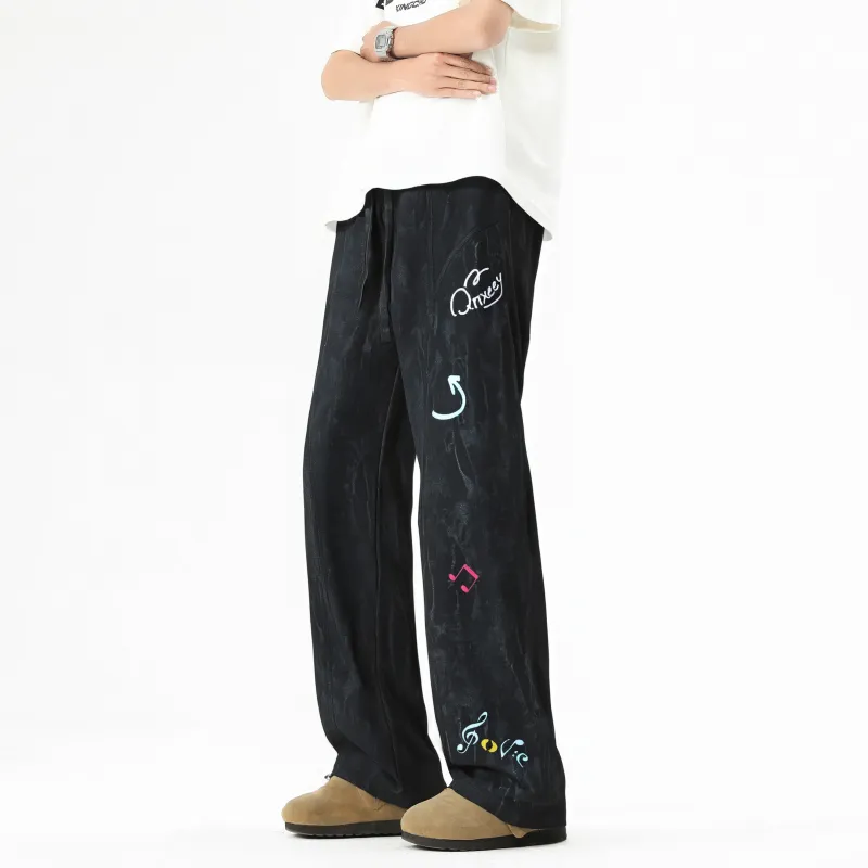 Qnxeey Casual Pants Unisex-3