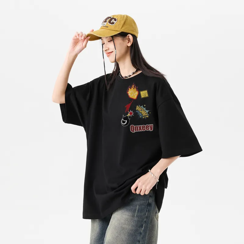 Qnxeey T Shirts Unisex-3