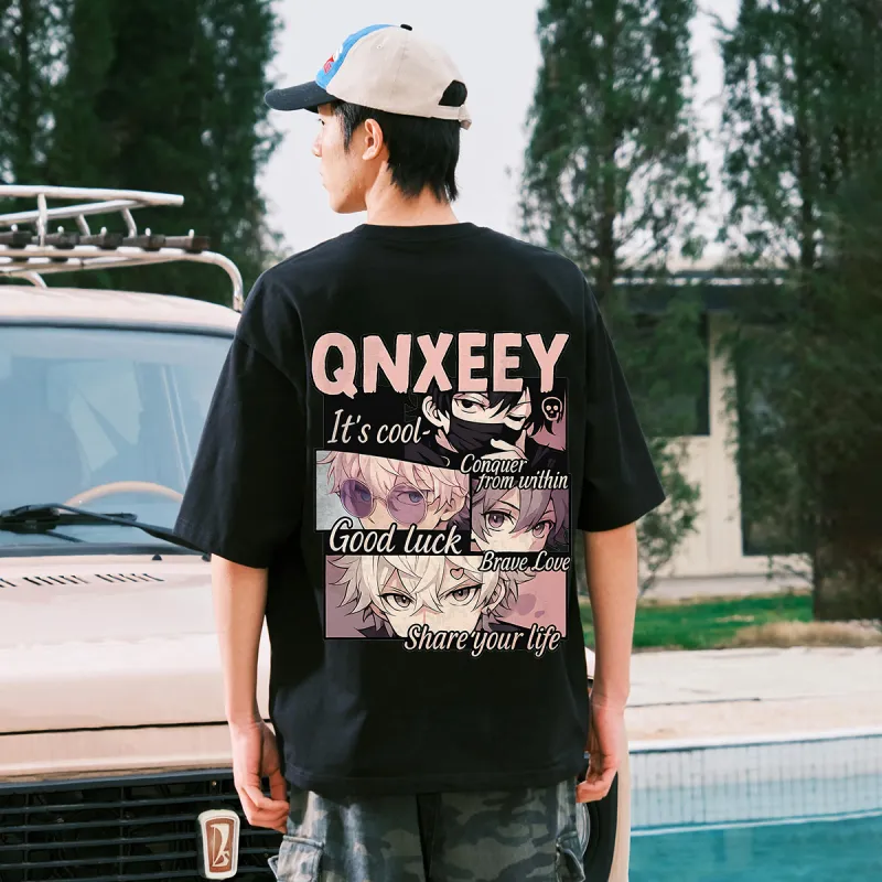 Qnxeey T Shirts Unisex-4