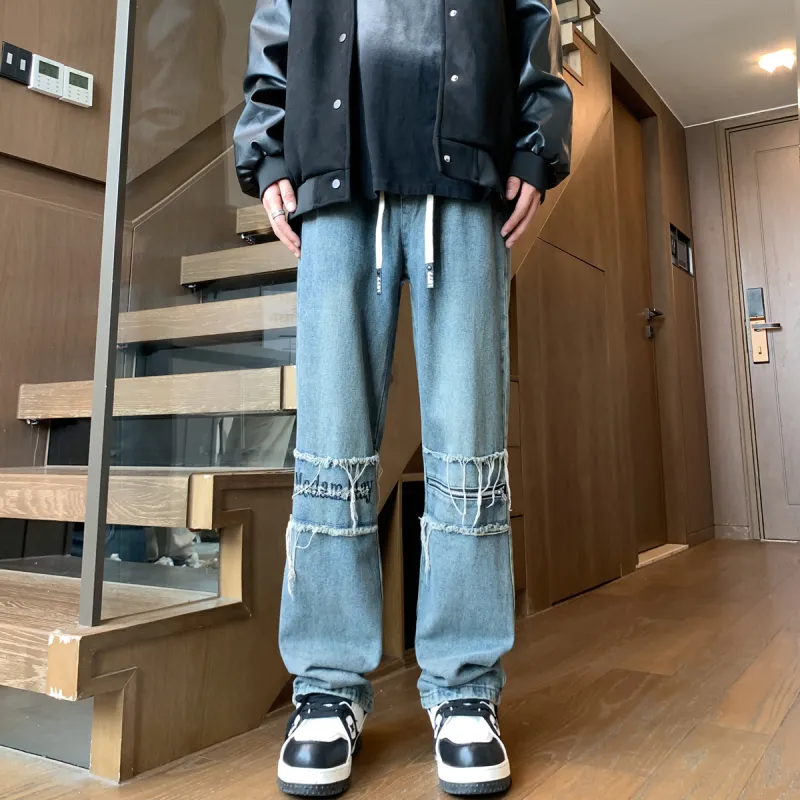Qnxeey Jeans Unisex-2