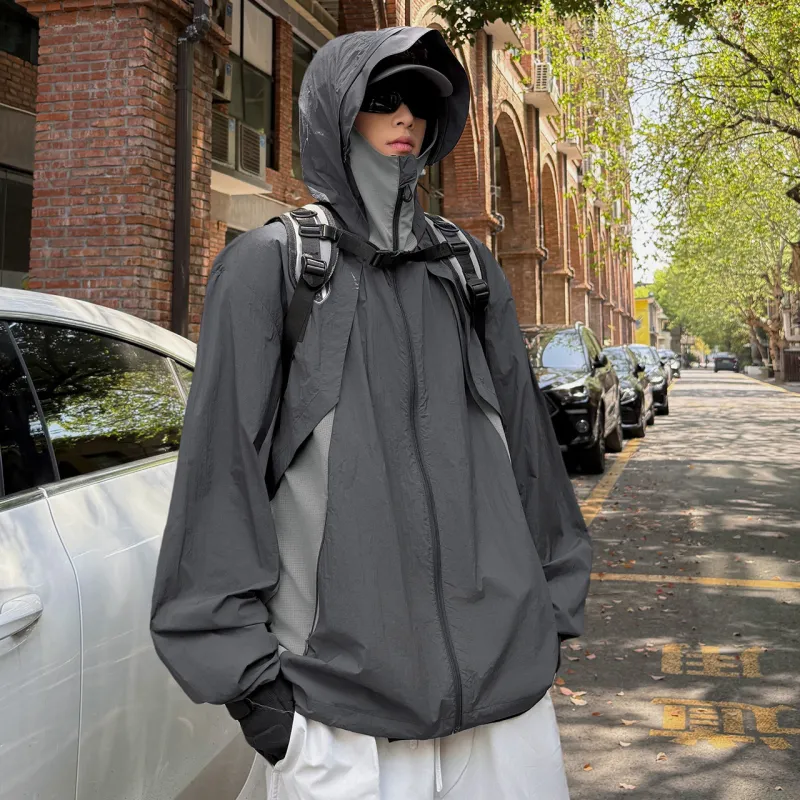 Qnxeey Sun Protection Clothing Unisex-8