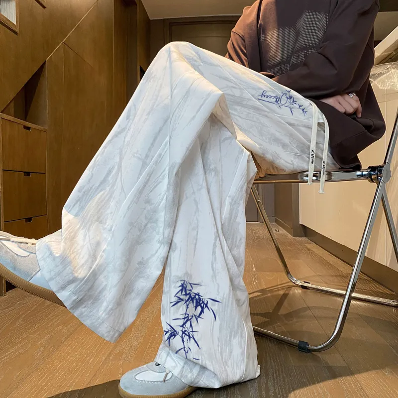 Qnxeey Casual Pants Unisex-11