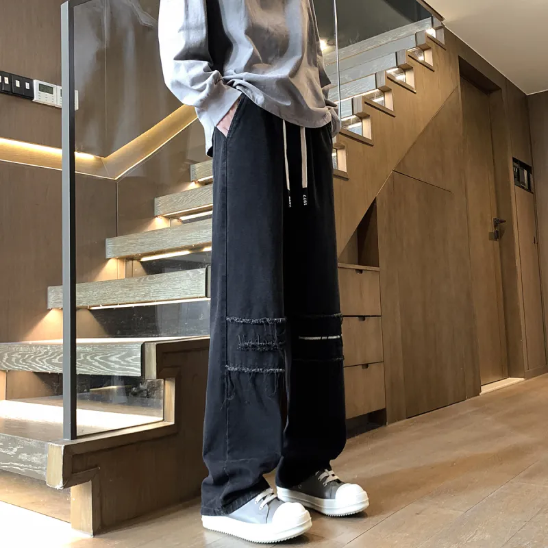 Qnxeey Jeans Unisex-11