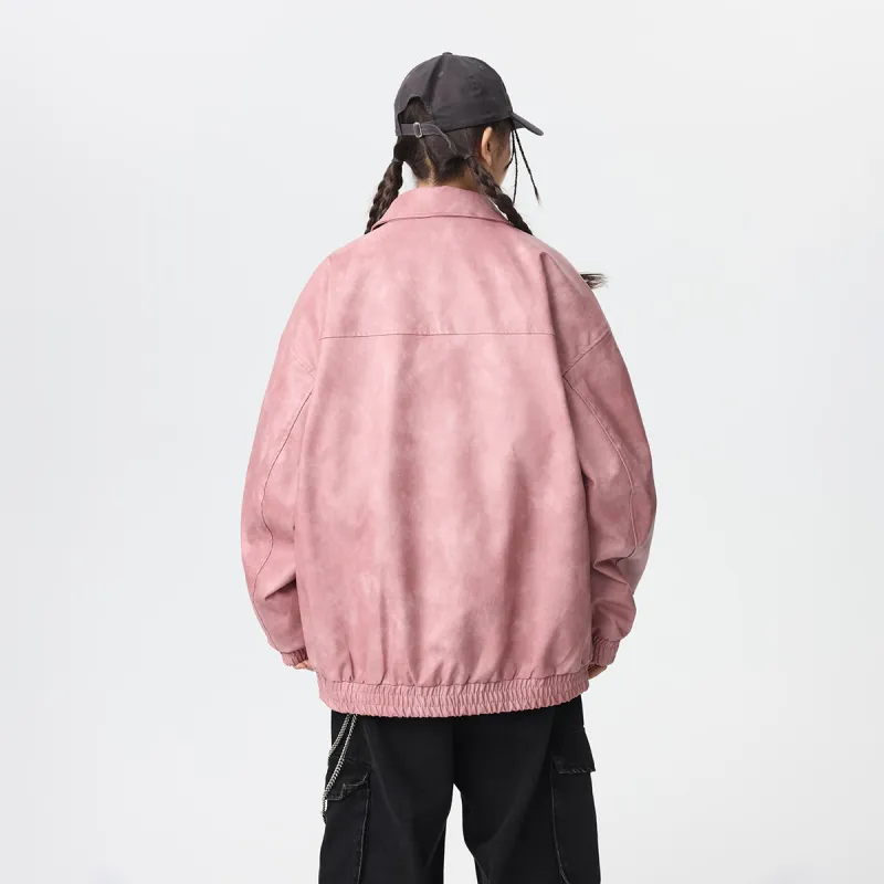 Qnxeey Leather Jackets Unisex-9