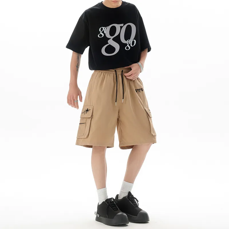 Qnxeey Cargo Shorts Unisex-16