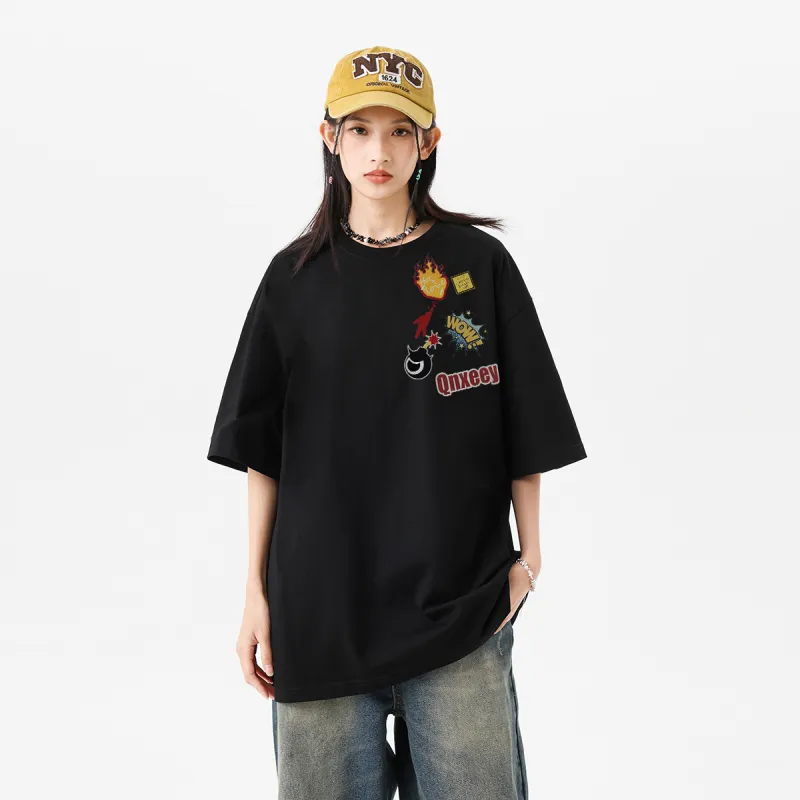 Qnxeey T Shirts Unisex-4
