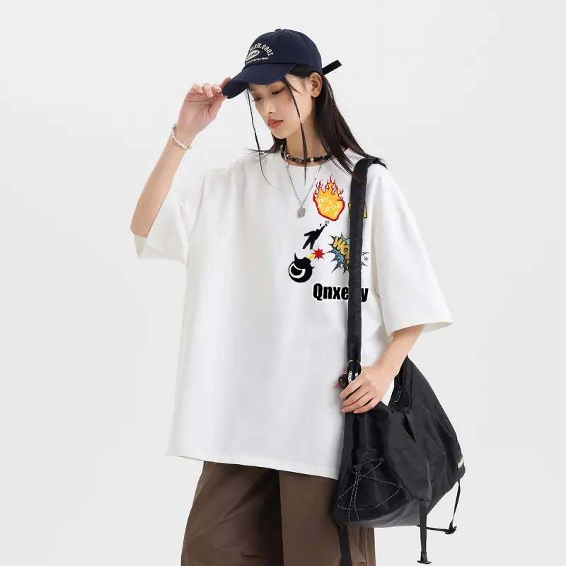 Qnxeey T Shirts Unisex-8