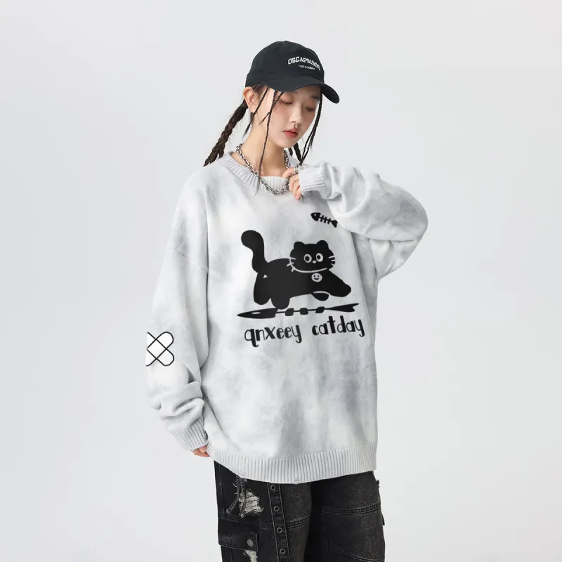Qnxeey Sweaters Unisex-4