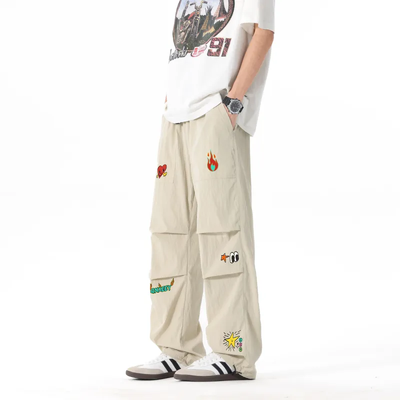Qnxeey Casual Pants Unisex-21