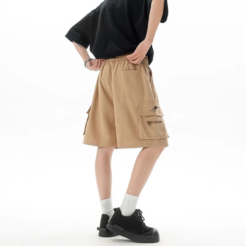 Qnxeey Cargo Shorts Unisex-17