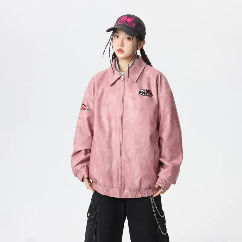 Qnxeey Leather Jackets Unisex-10