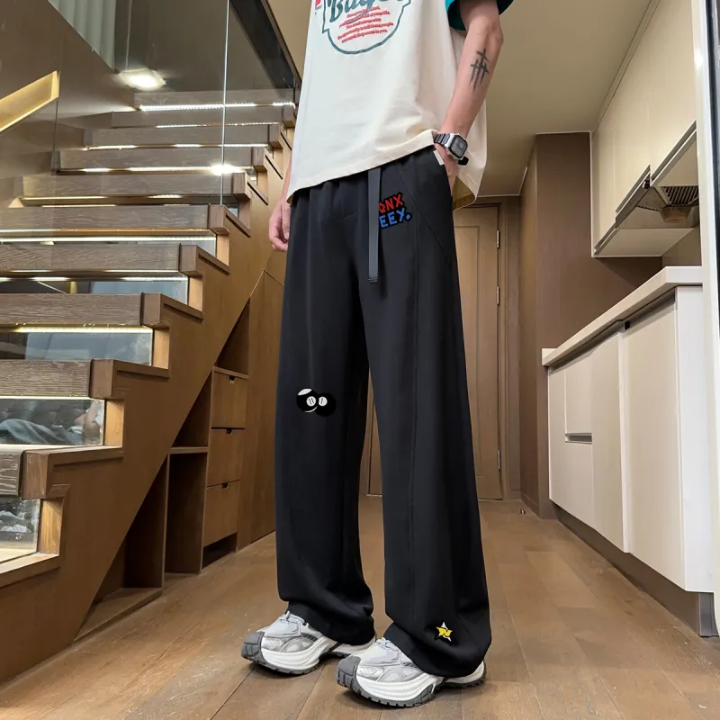Qnxeey Casual Pants Unisex-3