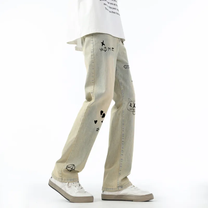 Qnxeey Jeans Unisex-16