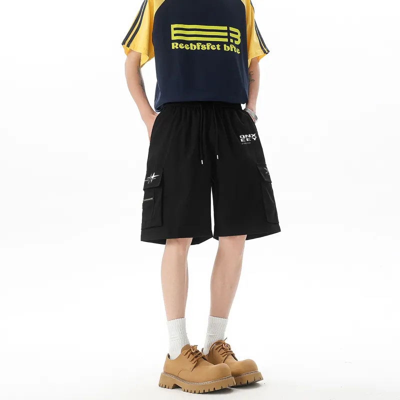 Qnxeey Cargo Shorts Unisex-3