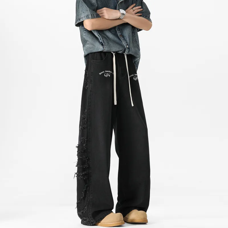 Qnxeey Jeans Unisex-4