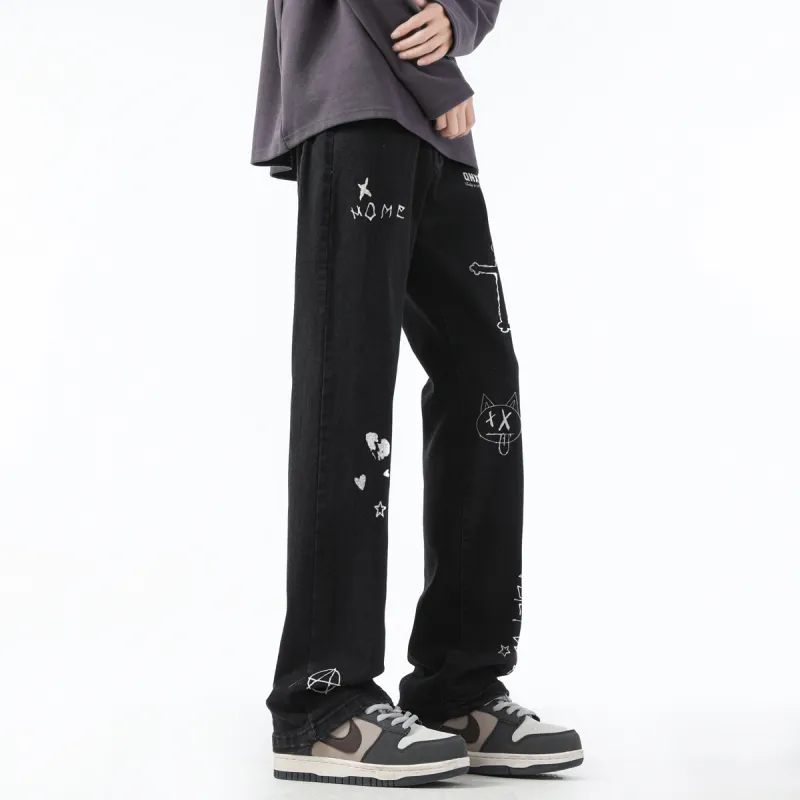 Qnxeey Jeans Unisex-48