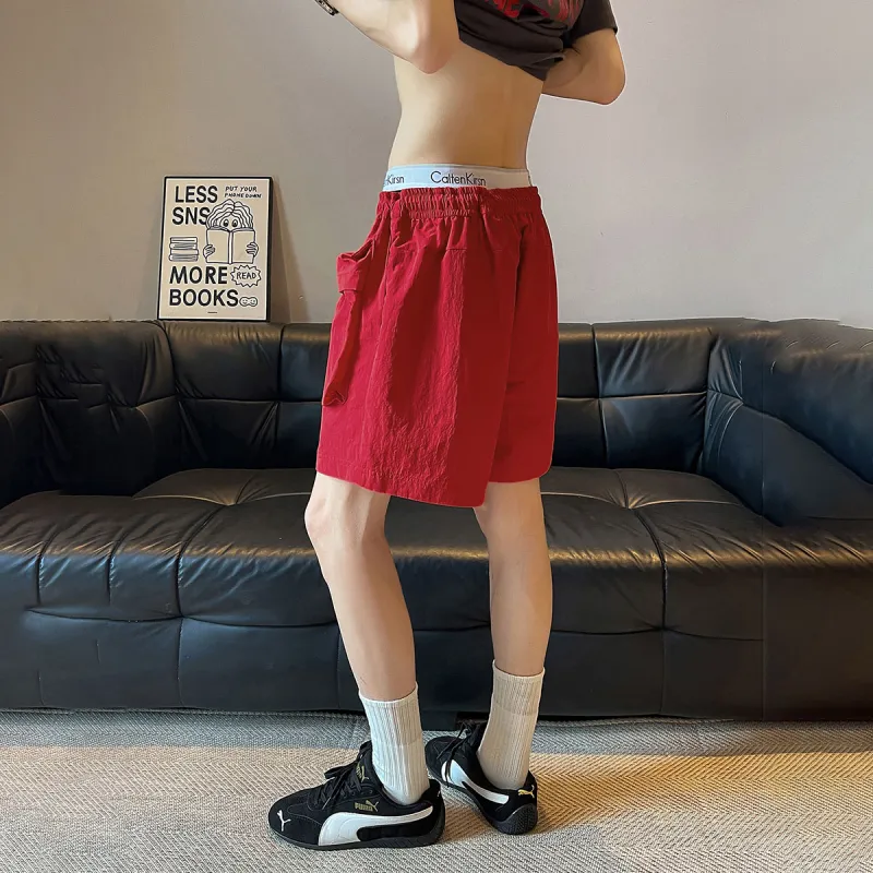 Qnxeey Cargo Shorts Unisex-10