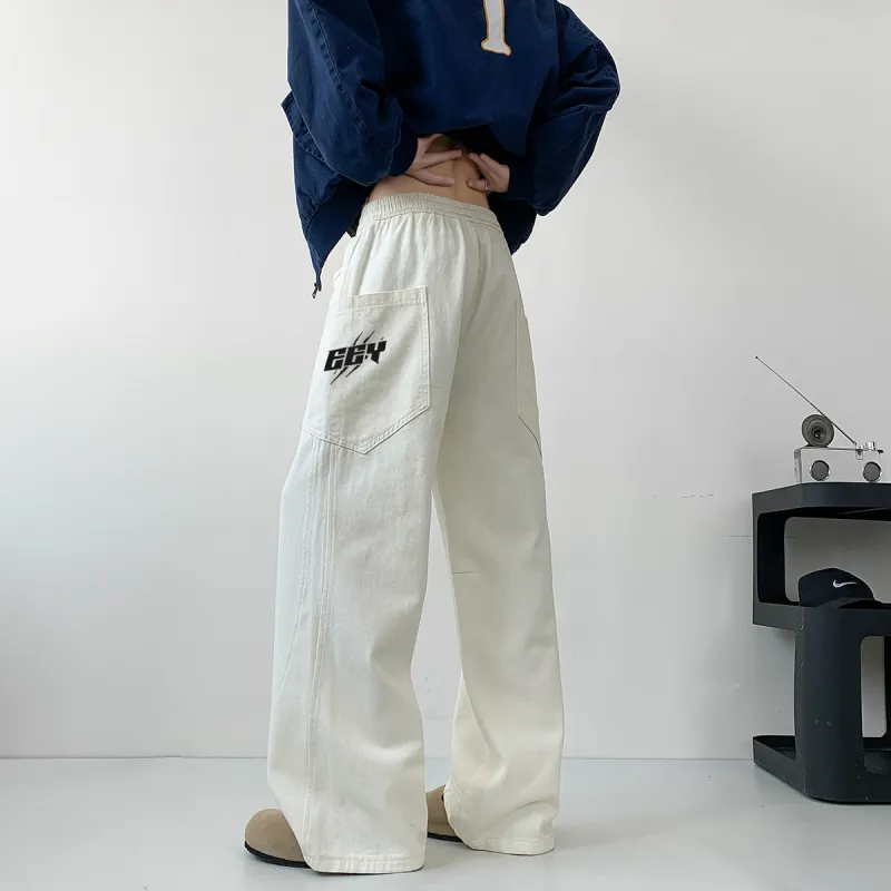 Qnxeey Jeans Unisex-9