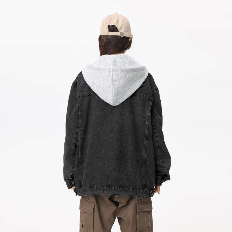 Qnxeey Denim Jackets Unisex-5
