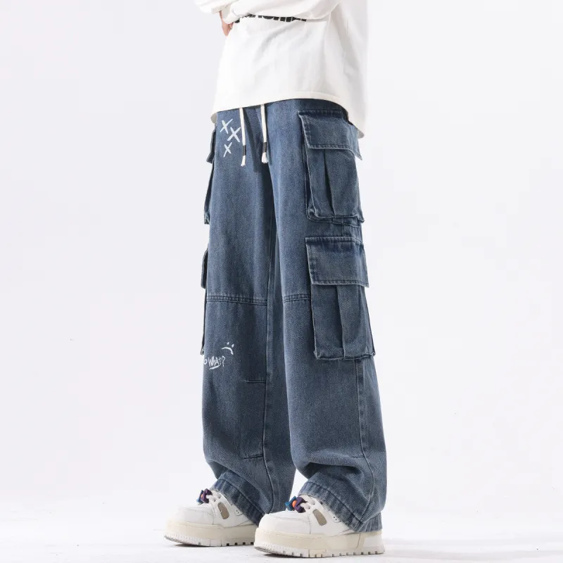 Qnxeey Jeans Unisex-11