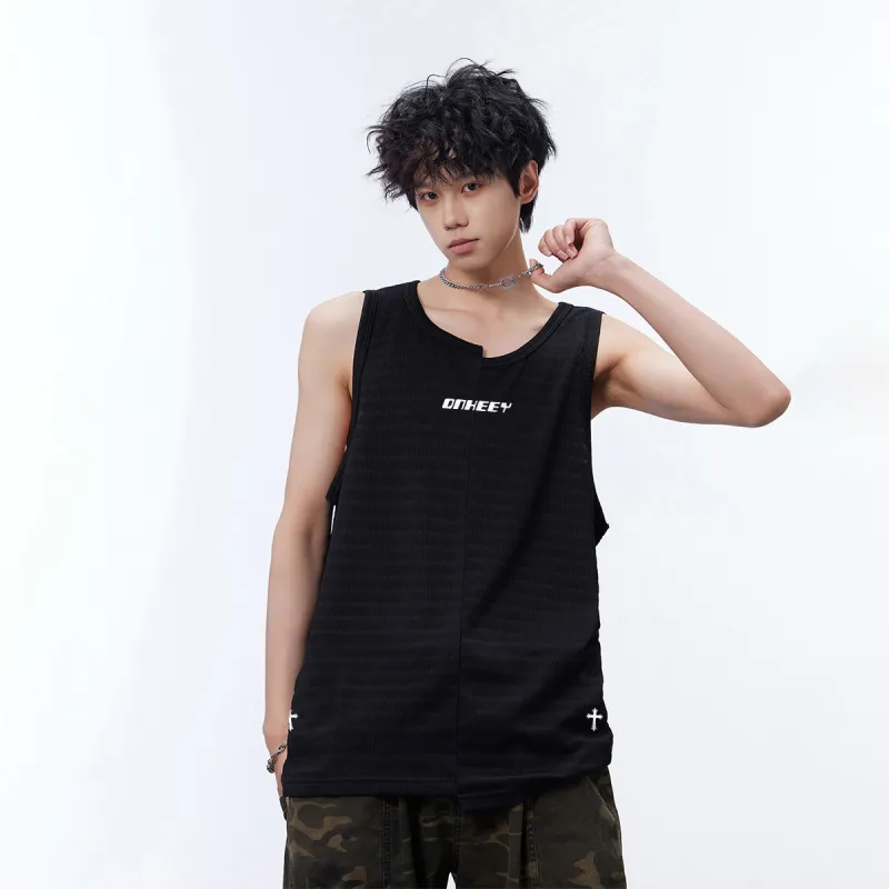Qnxeey Tank Tops Unisex-4