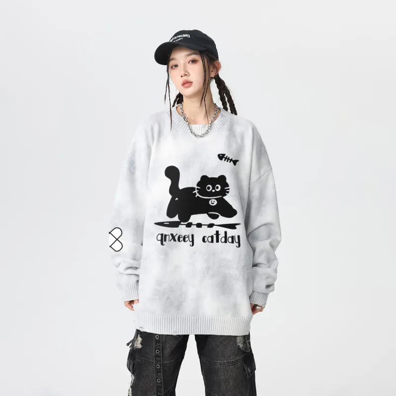 Qnxeey Sweaters Unisex-3