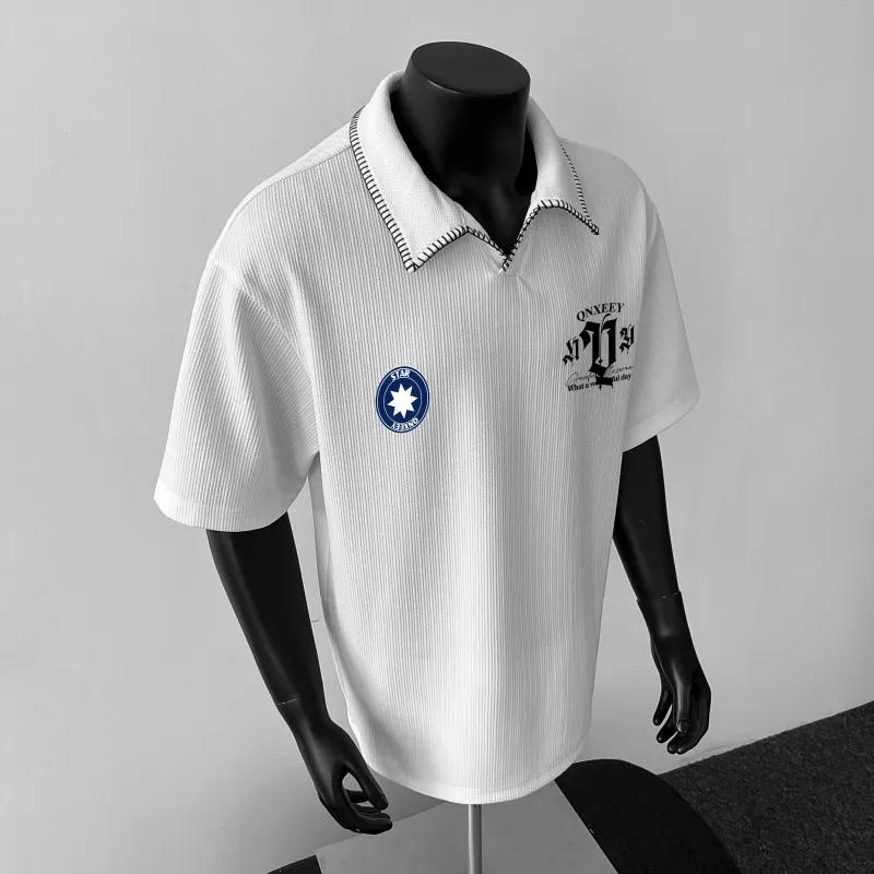Qnxeey Polo Shirts Unisex-9