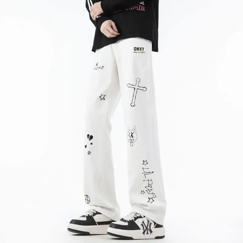 Qnxeey Jeans Unisex-68