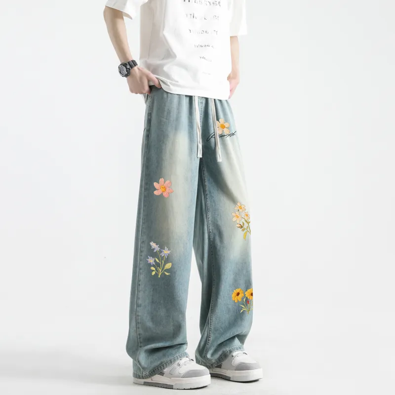 Qnxeey Jeans Unisex-22