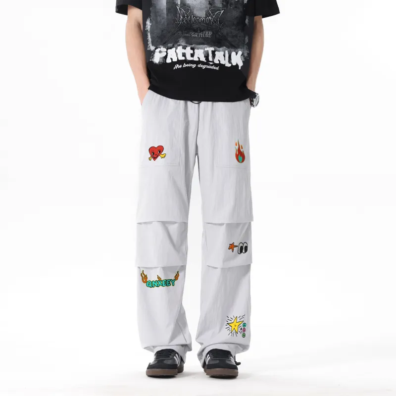 Qnxeey Casual Pants Unisex-2