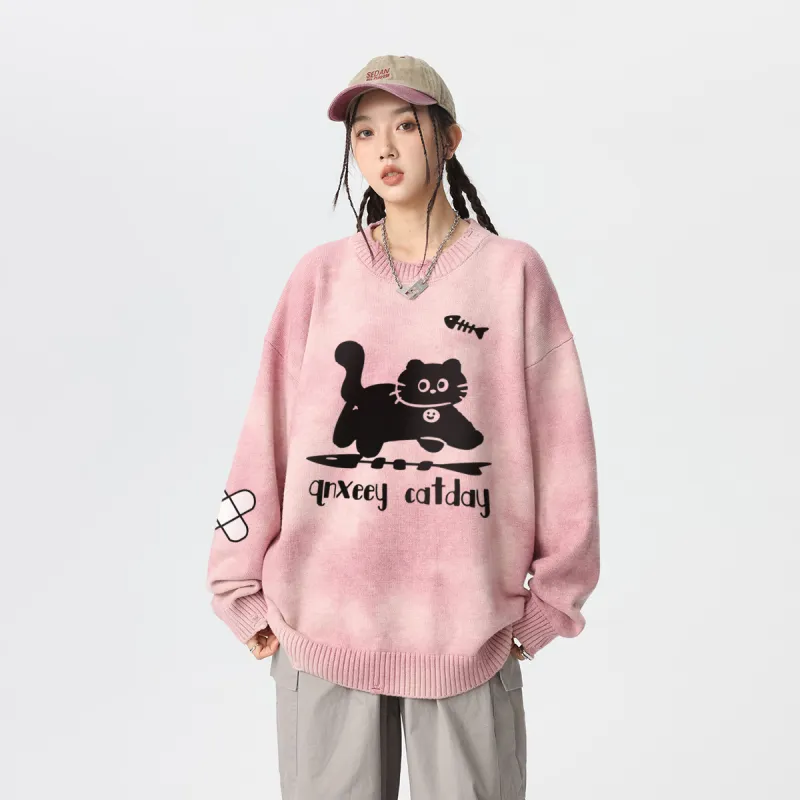 Qnxeey Sweaters Unisex-10