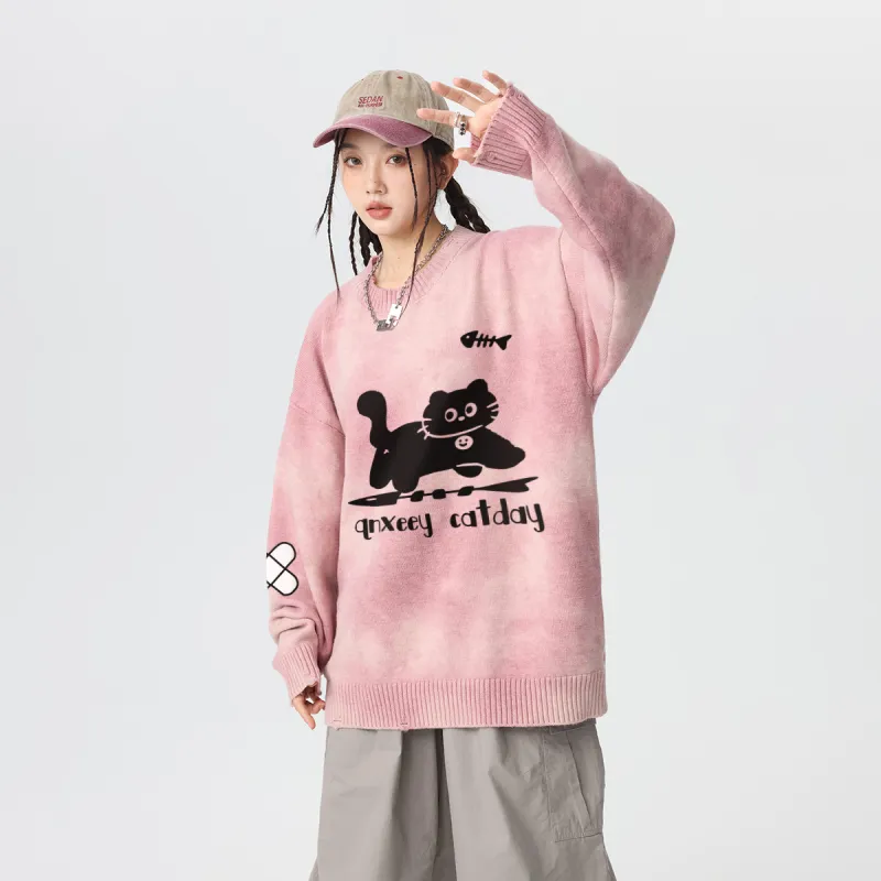 Qnxeey Sweaters Unisex-11