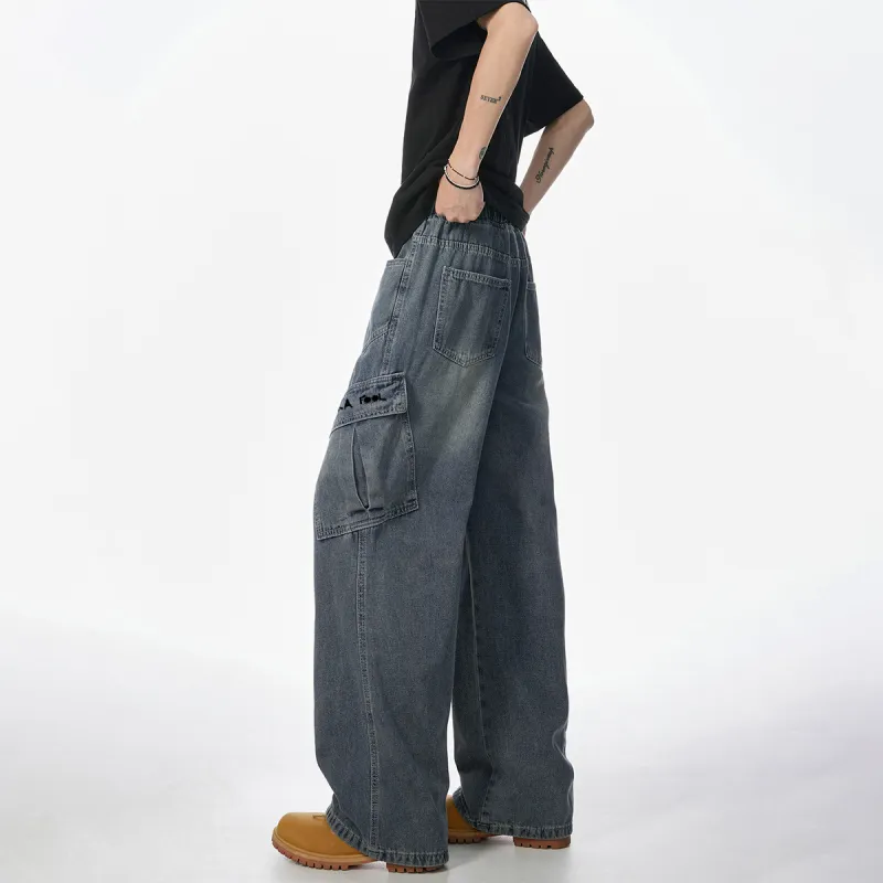 Qnxeey Jeans Unisex-16