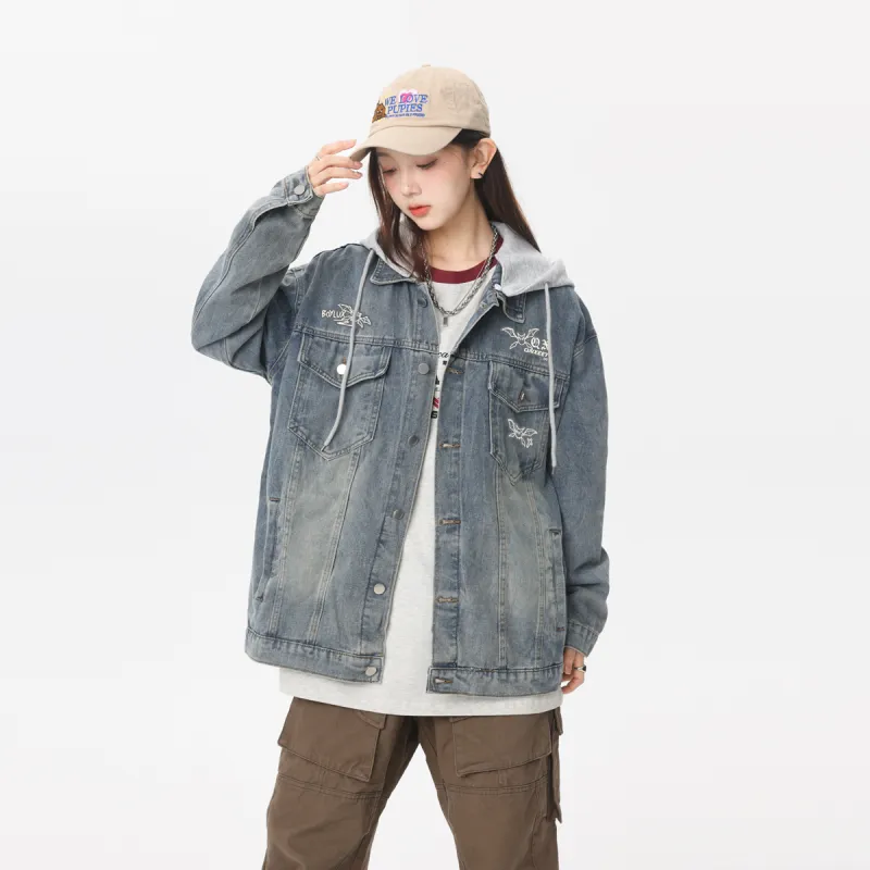 Qnxeey Denim Jackets Unisex-10