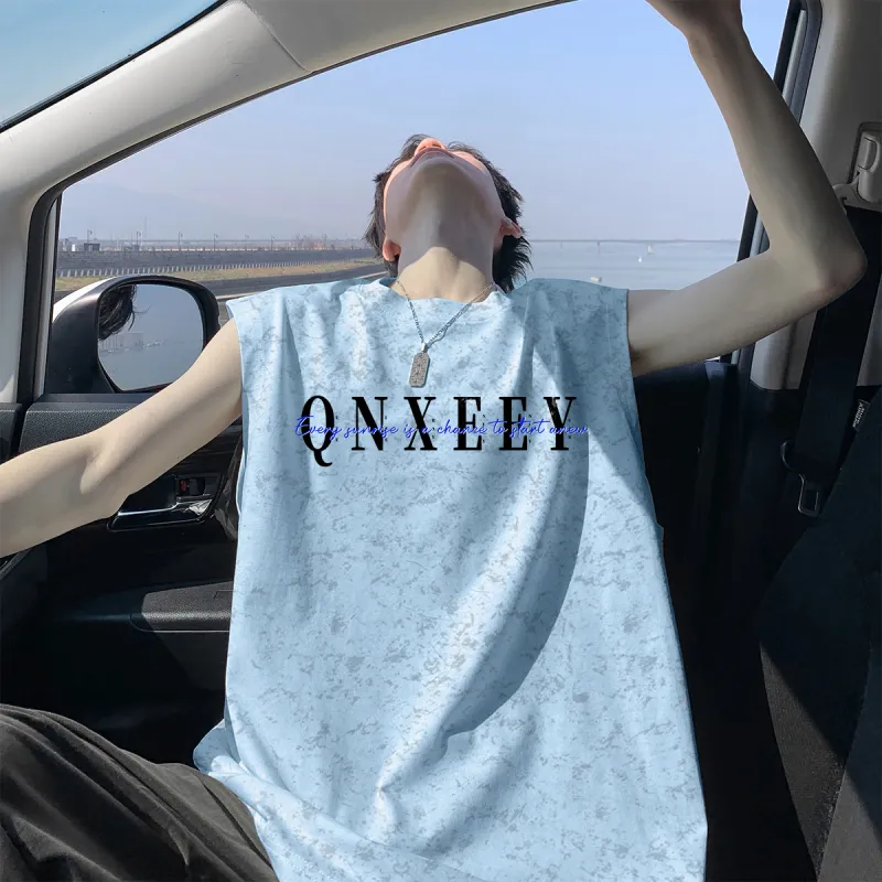 Qnxeey Tank Tops Unisex-15
