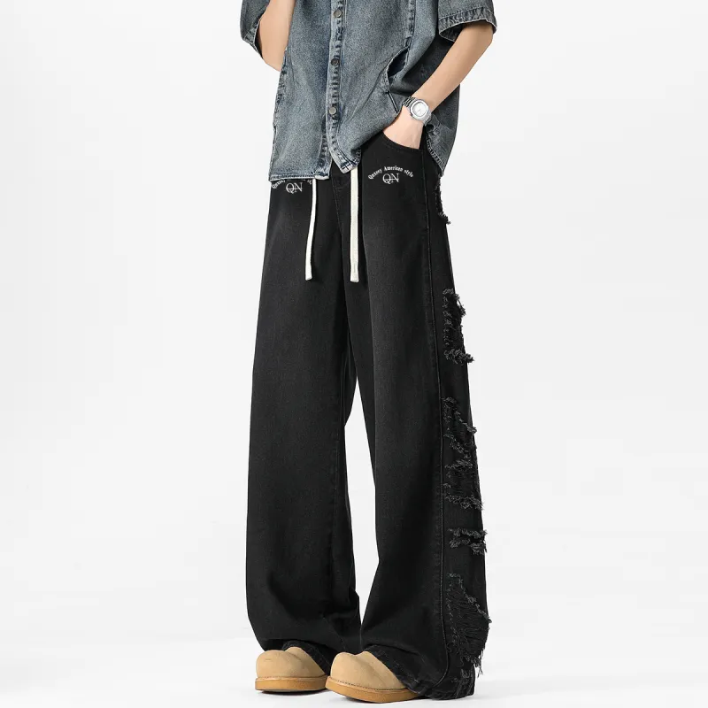Qnxeey Jeans Unisex-5