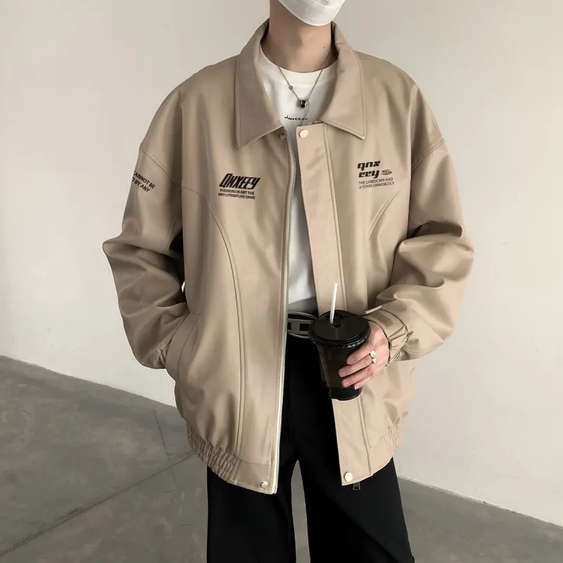 Qnxeey Leather Jackets Unisex-10