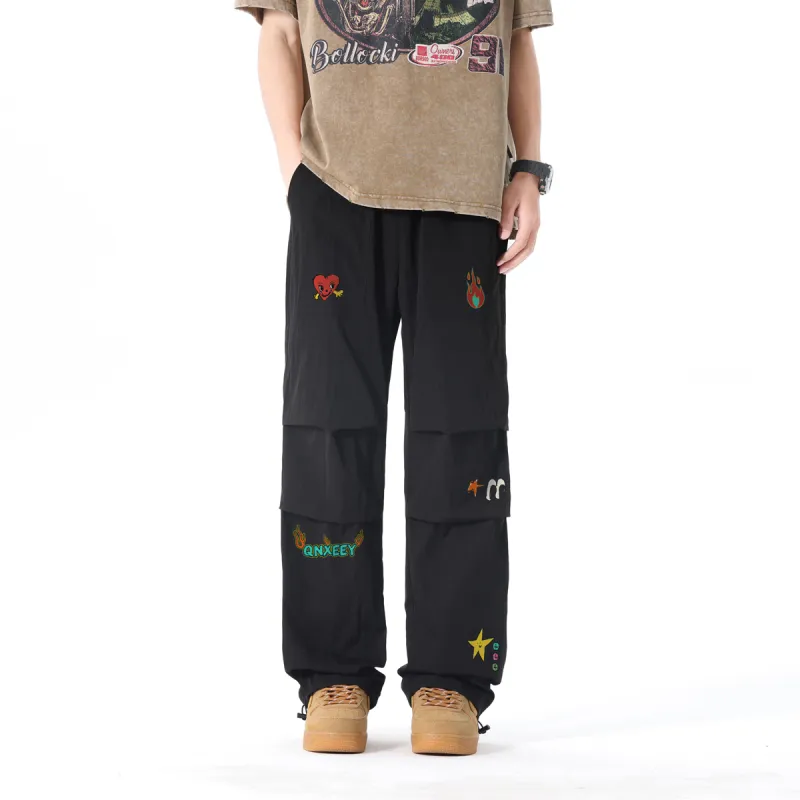 Qnxeey Casual Pants Unisex-8