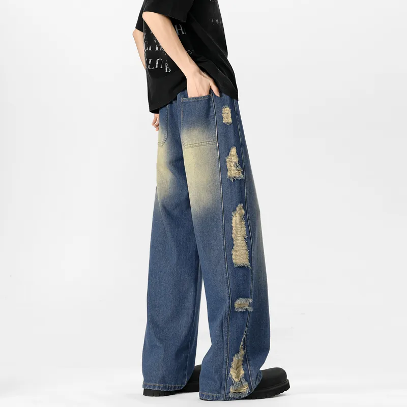 Qnxeey Jeans Unisex-10