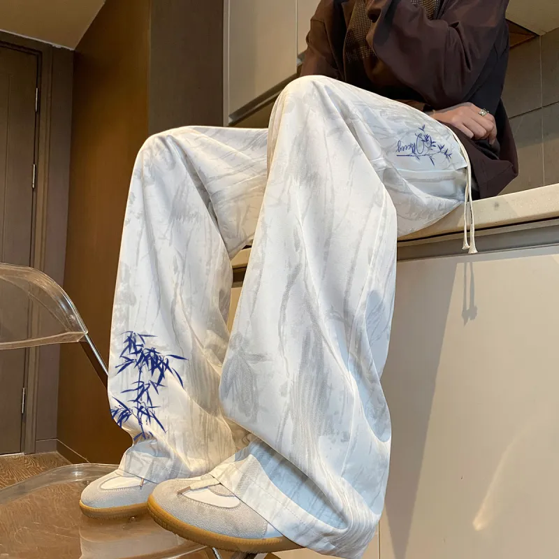 Qnxeey Casual Pants Unisex-10