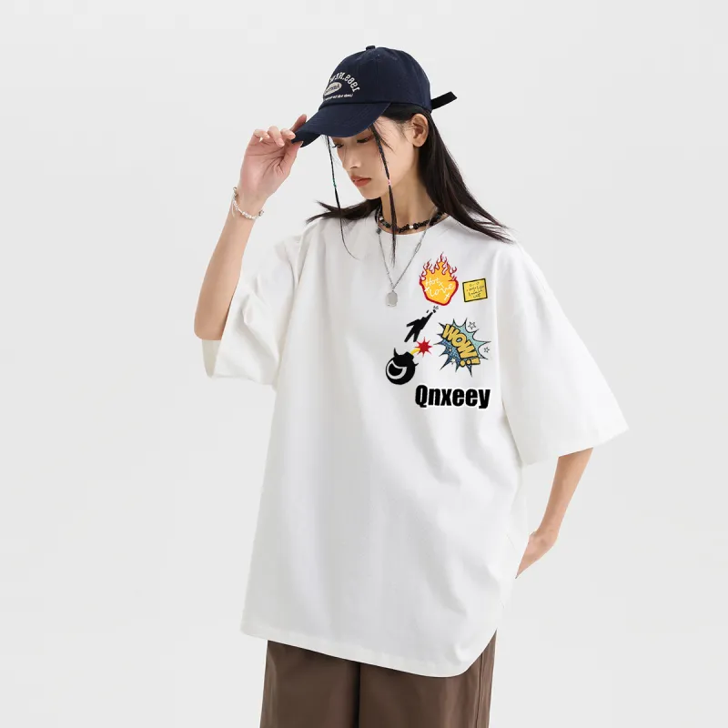 Qnxeey T Shirts Unisex-10