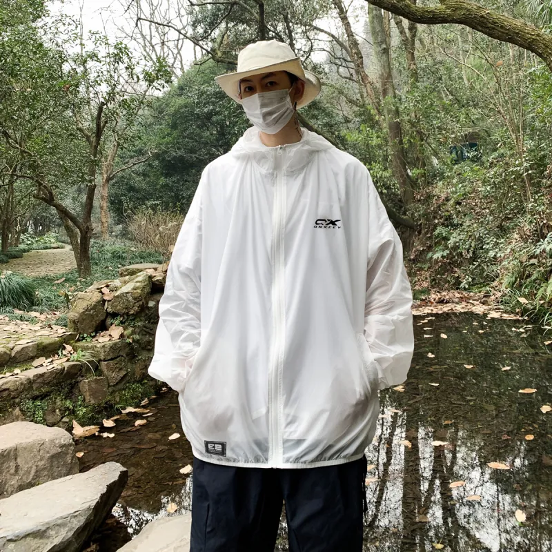 Qnxeey Breathable UV Protection Quick Dry Waterproof Sun Protection Clothing Unisex-3