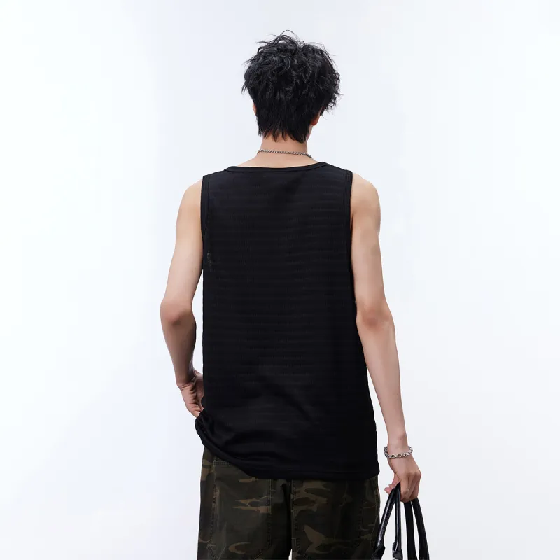 Qnxeey Tank Tops Unisex-5