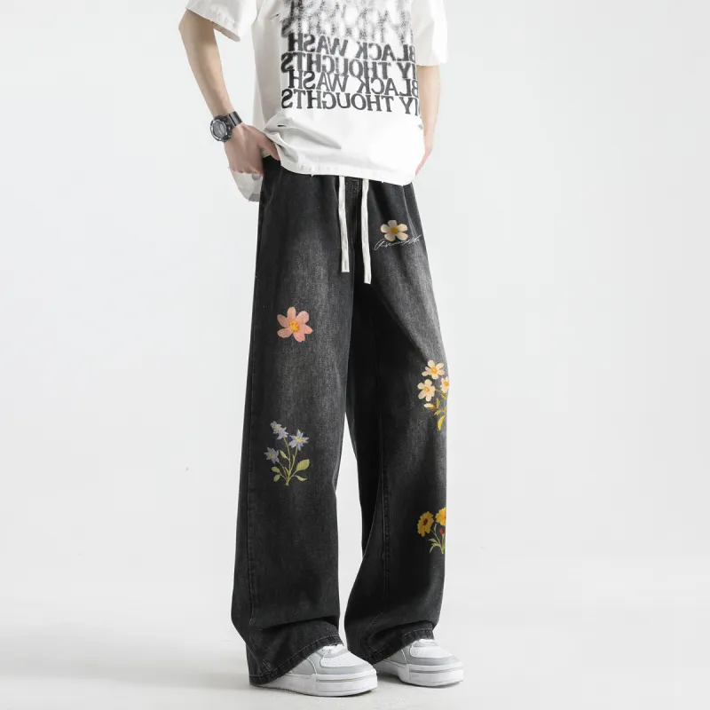 Qnxeey Jeans Unisex-4